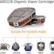 6001 Organic Vapor Cartridge with Activated Carbon Filters for 6100:6200:6800:7502:FF402 Gas Masks-6