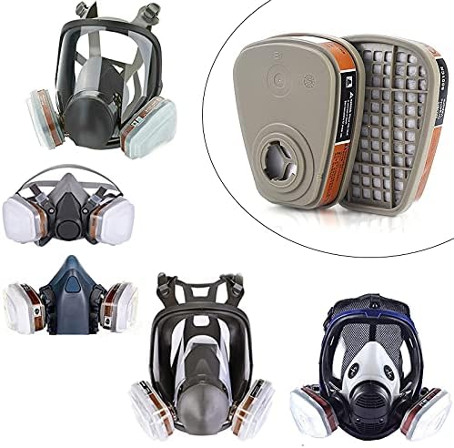 6001 Organic Vapor Cartridge with Activated Carbon Filters for 6100:6200:6800:7502:FF402 Gas Masks-9 6001 Organic Vapor Cartridge with Activated Carbon Filters for 6100:6200:6800:7502:FF402 Gas Masks-9