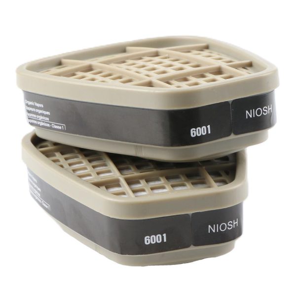 6001 Organic Vapor Cartridge with Activated Carbon Filters for 6200:6800:7502 Gas Masks-4 6001 Organic Vapor Cartridge with Activated Carbon Filters for 6200:6800:7502 Gas Masks-4