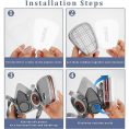Half Face Gas Mask Respirator 6200-8