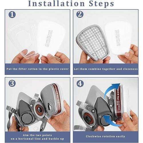 Half Face Gas Mask Respirator 6200-8 Half Face Gas Mask Respirator 6200-8